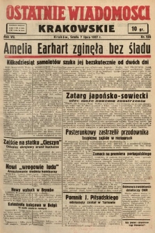 Ostatnie Wiadomości Krakowskie. 1937, nr 186