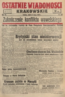 Ostatnie Wiadomości Krakowskie. 1937, nr 196