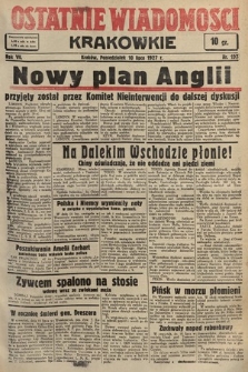 Ostatnie Wiadomości Krakowskie. 1937, nr 198