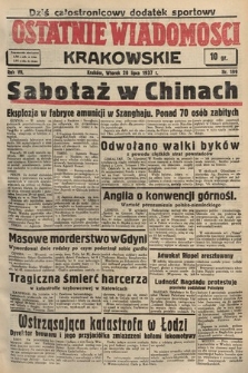 Ostatnie Wiadomości Krakowskie. 1937, nr 199