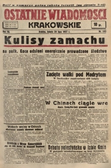 Ostatnie Wiadomości Krakowskie. 1937, nr 203