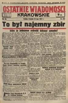 Ostatnie Wiadomości Krakowskie. 1937, nr 204