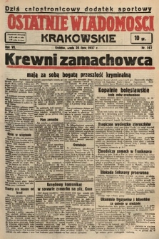 Ostatnie Wiadomości Krakowskie. 1937, nr 207