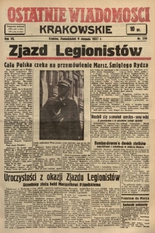 Ostatnie Wiadomości Krakowskie. 1937, nr 219