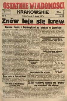 Ostatnie Wiadomości Krakowskie. 1937, nr 222