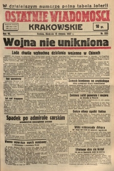 Ostatnie Wiadomości Krakowskie. 1937, nr 225