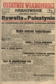 Ostatnie Wiadomości Krakowskie. 1937, nr 232