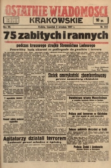 Ostatnie Wiadomości Krakowskie. 1937, nr 243