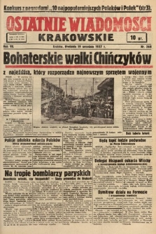 Ostatnie Wiadomości Krakowskie. 1937, nr 260