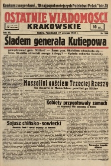 Ostatnie Wiadomości Krakowskie. 1937, nr 268