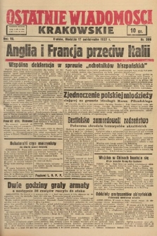Ostatnie Wiadomości Krakowskie. 1937, nr 288