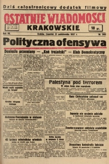 Ostatnie Wiadomości Krakowskie. 1937, nr 292