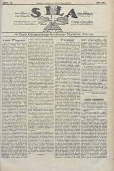 Siła : organ Chrześcijańskiego Narodowego Stronnictwa Pracy. 1922, nr 36