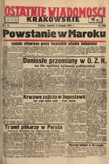 Ostatnie Wiadomości Krakowskie. 1937, nr 306