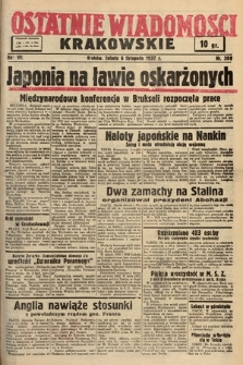 Ostatnie Wiadomości Krakowskie. 1937, nr 308
