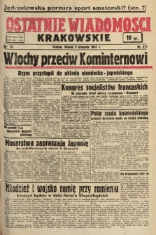 Ostatnie Wiadomości Krakowskie. 1937, nr 311