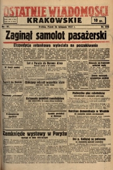 Ostatnie Wiadomości Krakowskie. 1937, nr 328