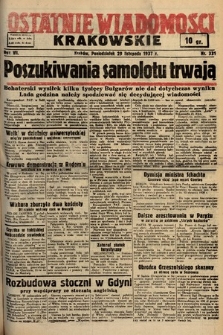 Ostatnie Wiadomości Krakowskie. 1937, nr 331