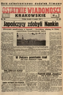 Ostatnie Wiadomości Krakowskie. 1937, nr 348