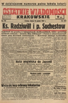 Ostatnie Wiadomości Krakowskie. 1937, nr 350
