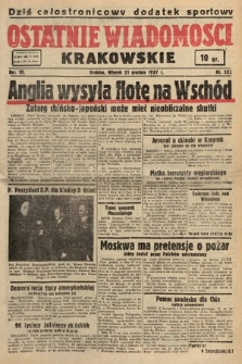 Ostatnie Wiadomości Krakowskie. 1937, nr 353