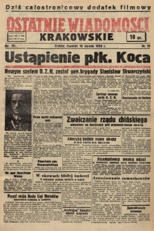 Ostatnie Wiadomości Krakowskie. 1938, nr 12