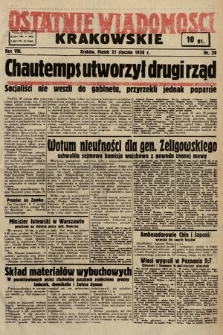 Ostatnie Wiadomości Krakowskie. 1938, nr 20