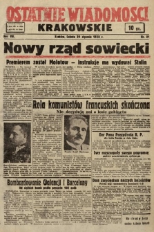 Ostatnie Wiadomości Krakowskie. 1938, nr 21