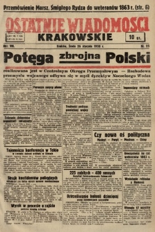 Ostatnie Wiadomości Krakowskie. 1938, nr 25