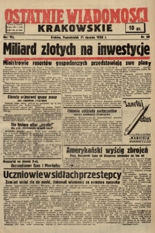 Ostatnie Wiadomości Krakowskie. 1938, nr 30