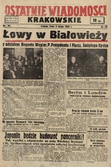 Ostatnie Wiadomości Krakowskie. 1938, nr 39
