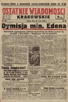 Ostatnie Wiadomości Krakowskie. 1938, nr 53