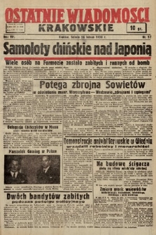 Ostatnie Wiadomości Krakowskie. 1938, nr 57