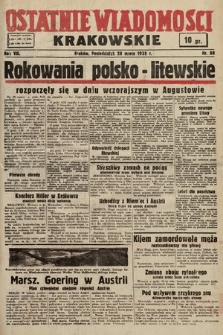Ostatnie Wiadomości Krakowskie. 1938, nr 88