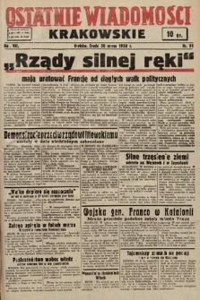 Ostatnie Wiadomości Krakowskie. 1938, nr 91