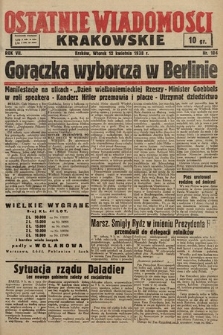 Ostatnie Wiadomości Krakowskie. 1938, nr 104