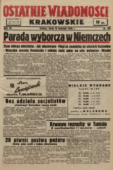 Ostatnie Wiadomości Krakowskie. 1938, nr 105
