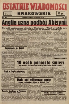 Ostatnie Wiadomości Krakowskie. 1938, nr 111