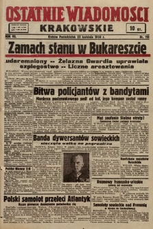 Ostatnie Wiadomości Krakowskie. 1938, nr 115