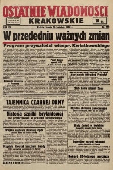 Ostatnie Wiadomości Krakowskie. 1938, nr 120