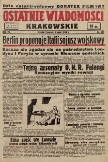 Ostatnie Wiadomości Krakowskie. 1938, nr 125