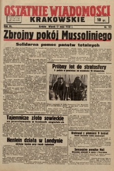 Ostatnie Wiadomości Krakowskie. 1938, nr 137