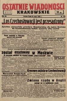 Ostatnie Wiadomości Krakowskie. 1938, nr 138
