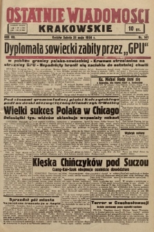 Ostatnie Wiadomości Krakowskie. 1938, nr 141