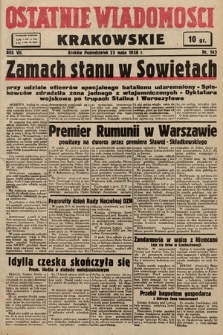 Ostatnie Wiadomości Krakowskie. 1938, nr 143