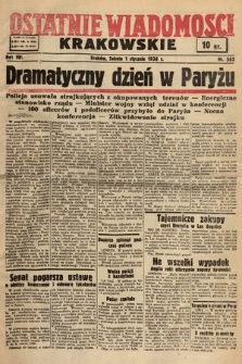 Ostatnie Wiadomości Krakowskie. 1938, nr 362