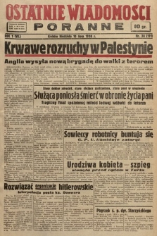 Ostatnie Wiadomości Poranne. 1938, nr 38