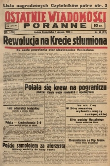 Ostatnie Wiadomości Poranne. 1938, nr 60
