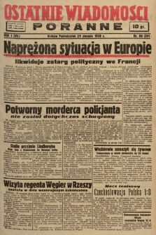 Ostatnie Wiadomości Poranne. 1938, nr 88