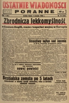 Ostatnie Wiadomości Poranne. 1938, nr 93